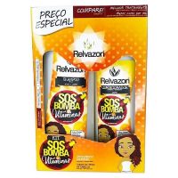 foto de Kit Relvazon Sos Bomba De Vitaminas Shampoo 350Ml + Condicionador 200Ml