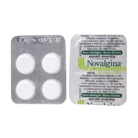 foto de Novalgina 500mg Sanofi Aventis 4 Comprimidos