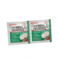 foto de Aspirina C Morango 400/200mg Bayer 2 Comprimidos Efervescentes