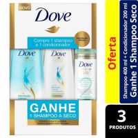 foto de Kit Dove Hidratação Intensa Shampoo 400ml + Condicionador 200ml + Shampoo a Seco Day 2 75ml