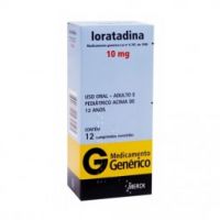 foto de Loratadina 10mg c/ 12 Comprimidos Genérico Merck