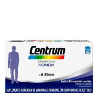 foto de Suplemento Vitamínico Centrum Essentials Homem de A a Zinco 30 Comprimidos