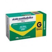 foto de Ácido Acetilsalicilico 500mg Cimed 10 Comprimidos