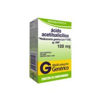 foto de Ácido Acetilsalicílico 100Mg 30 Comprimidos Genérico Medquímica