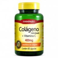 foto de Colágeno Hidrolisado + Vitamina C Maxinutri c/ 60 Cápsulas