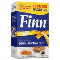 foto de Adoçante em Pó Finn 100% Sucralose c/ 100 Envelopes