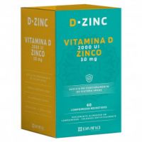 foto de D-Zinc Vitamina D 2.000 Ui+ Zinco 30Mg C/60 Comprimidos
