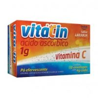 foto de Vitacin Efervescente Laranja 1g c/ 10 Comprimidos