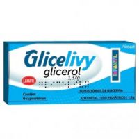foto de Glicelivy Infantil 1,37g c/ 6 Supositórios de Glicerina