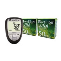 foto de Monitor de Colesterol e Glicemia + Grátis 100 Tiras para Glicemia - Wellion